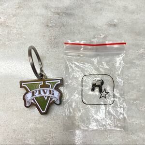 Grand Theft Auto V five Promo Metal Keychain
